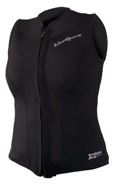 Neo Sport Wetsuits Men's Premium Neoprene 2.5mm Zipper Vest, Black