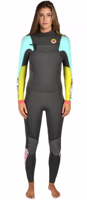 Billabong 403 Salty Dayz Women's 4/3mm Full Chest Zip Wetsuit Surf