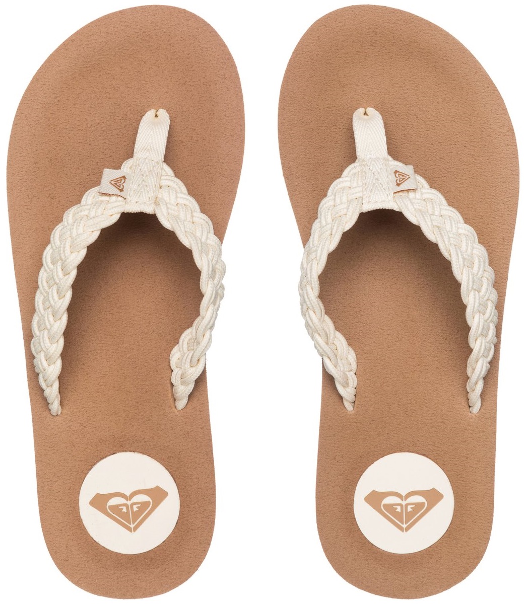 roxy braided flip flops