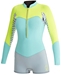 Roxy XY Springsuit 2mm Long Sleeve Womens Front Zip Grey/Blue/Green - ARJW403011-XSBG