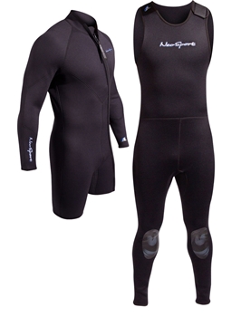 7mm Mens NeoSport 2 Piece Wetsuit Combo Long John and Jacket -