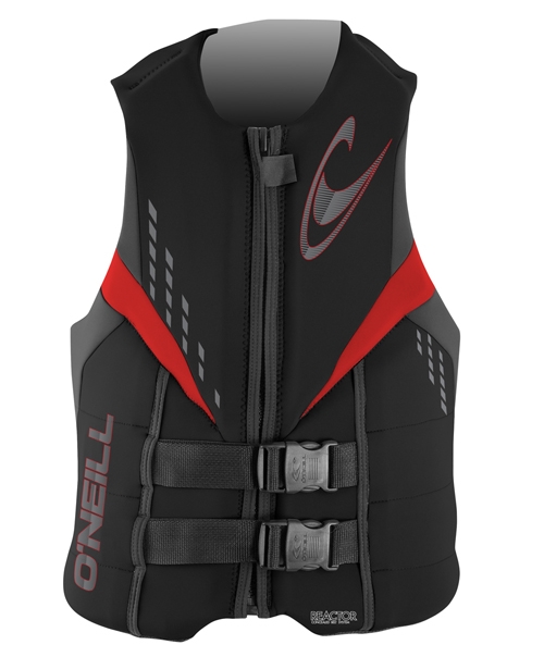 O'Neill Reactor 3 USCG Life Vest - Black/Graphite/Red