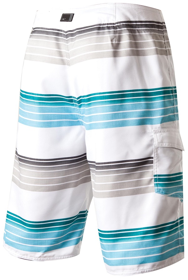 O'Neill Santa Cruz Stripe Boardshorts 14106701-WHT | O'Neill Men's