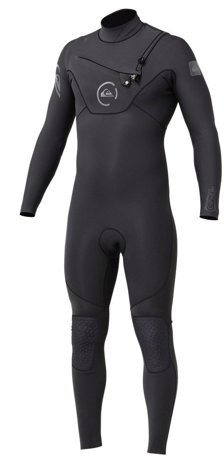 Quiksilver Cypher Wetsuit 3/2mm Monochrome Chest Zip - Grey